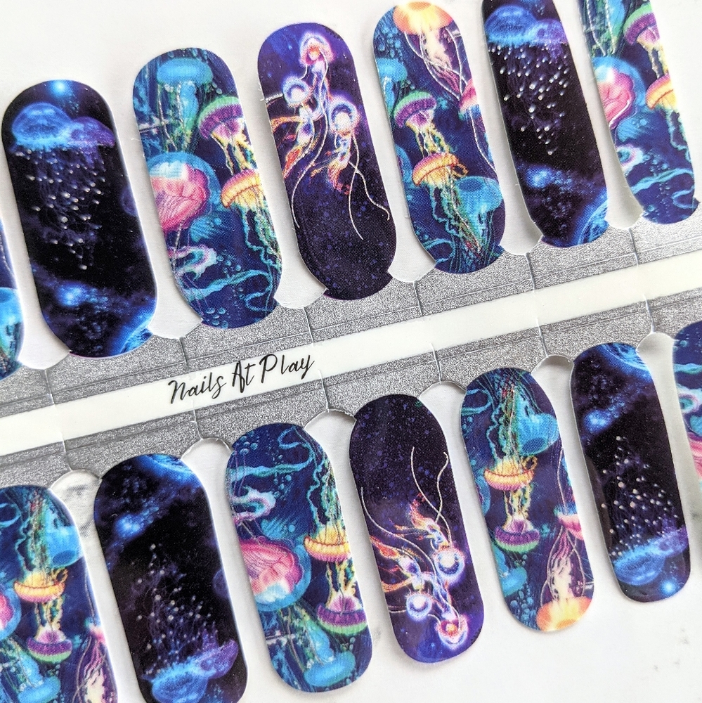5 for $15 Nail Wraps- Jellyfish at Play